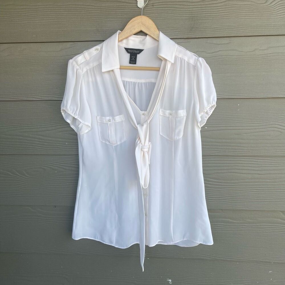 White House Black Market 100% silk blouse